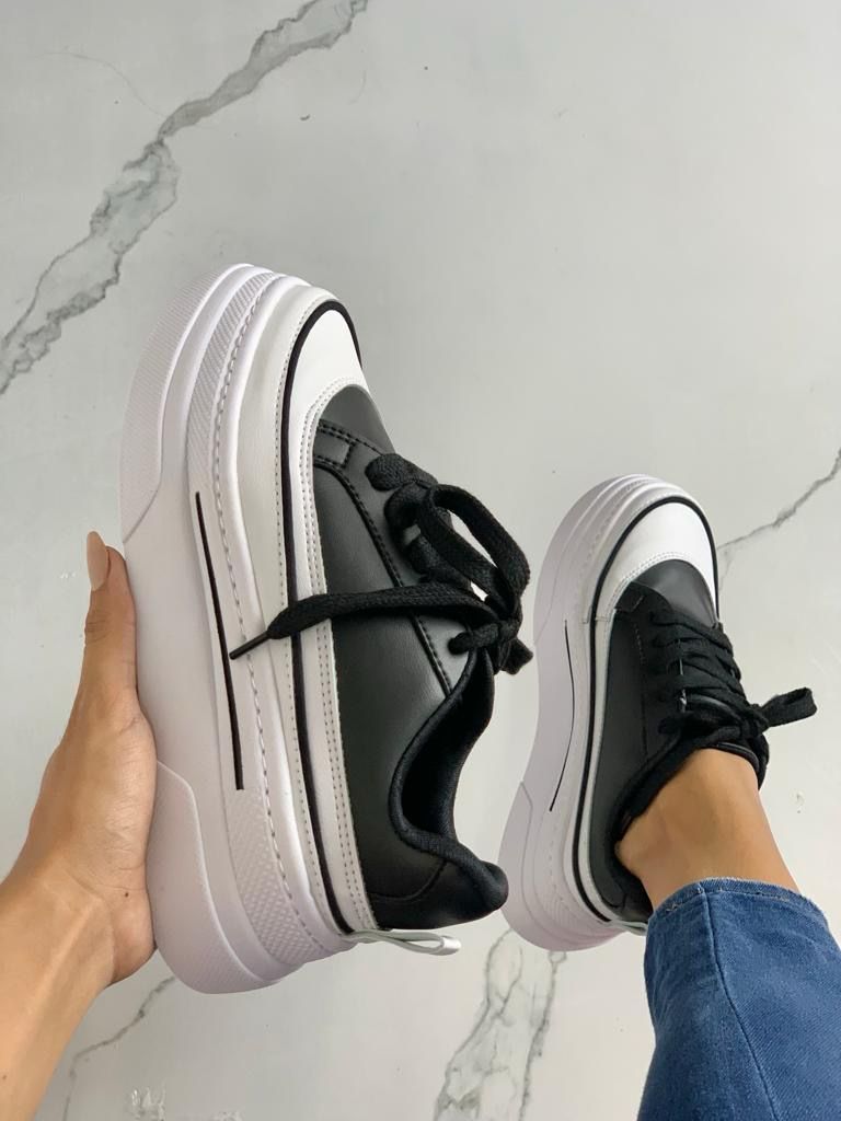 Vista 10 de Premium Bolichero Plataforma Dama - Tallas: 38, Color: Blanco AnimalPrint